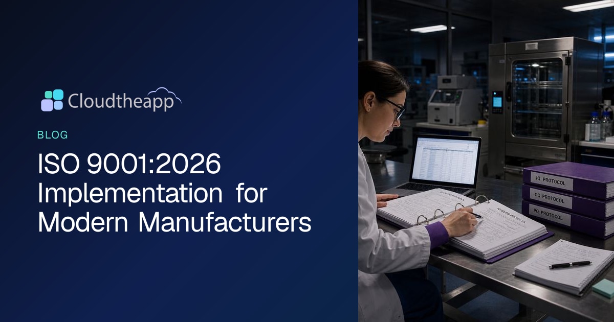 ISO 9001:2026 Implementation for Modern Manufacturers · Cloudtheapp