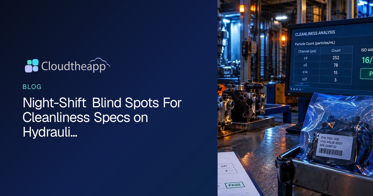 Night-Shift Blind Spots For Cleanliness Specs on Hydrauli... · Cloudtheapp