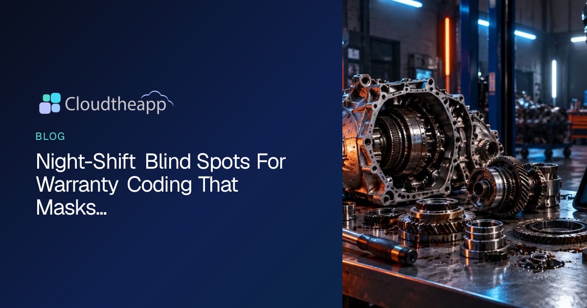 Night-Shift Blind Spots For Warranty Coding That Masks... · Cloudtheapp